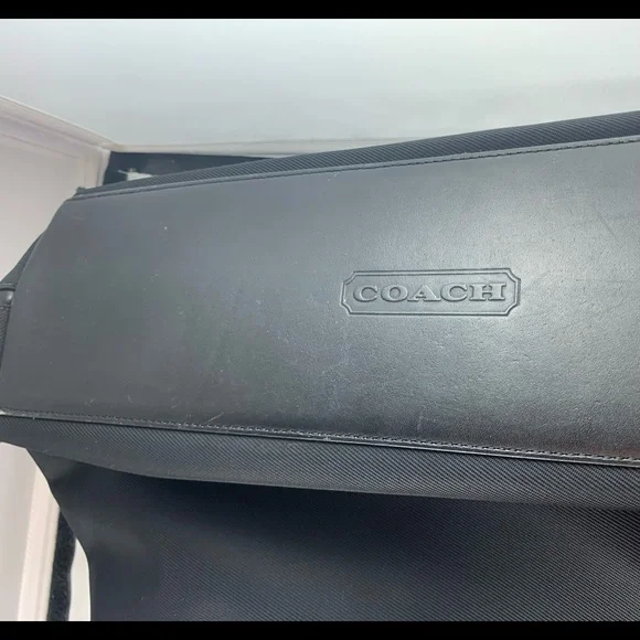 Authentic RARE Vintage COACH Nylon/Twill Black Handbag Satchel #7417 - Picture 2 of 9